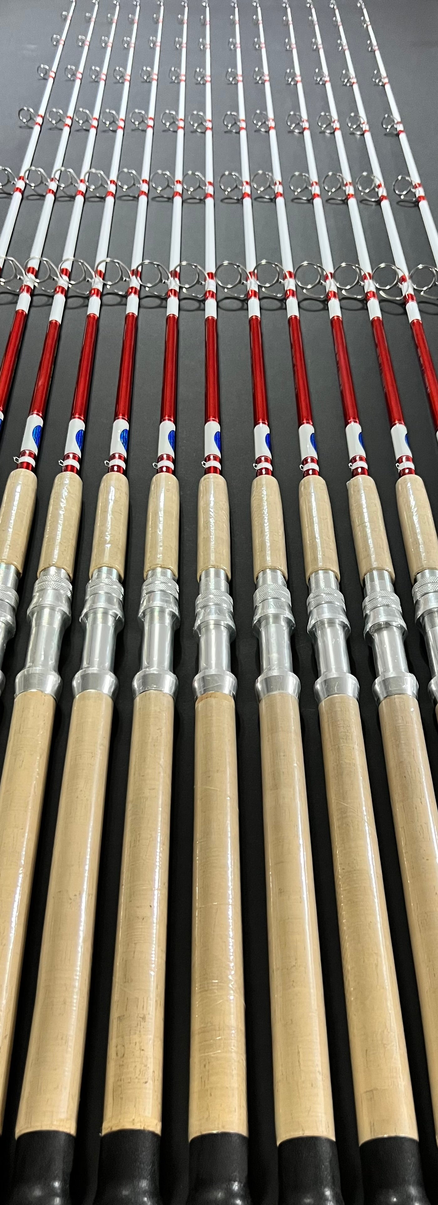 Whisker Whip Spinning White/Red Rod – Tangling With Catfish