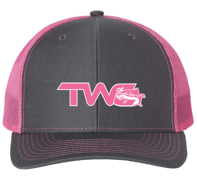 SnapBack Grey/Pink Trucker Hat