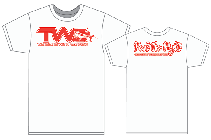"TWC/Feel The Fight" White/Red T-Shirt